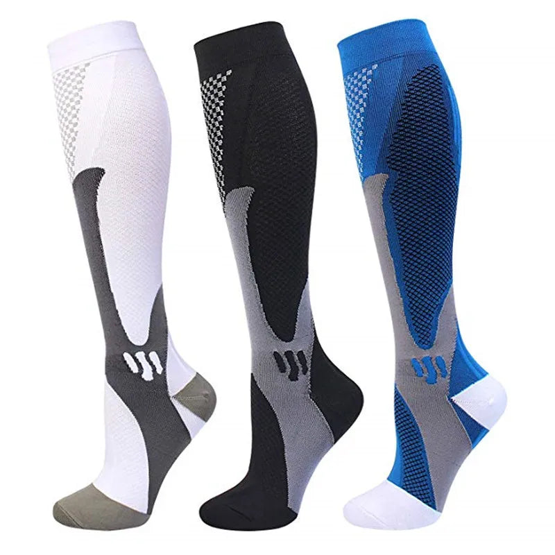 Running Men Women Compression Socks For Football Anti Fatigue Pain Relief 20-30 Mmhg Black Compression Socks Fit Sport Socks2026