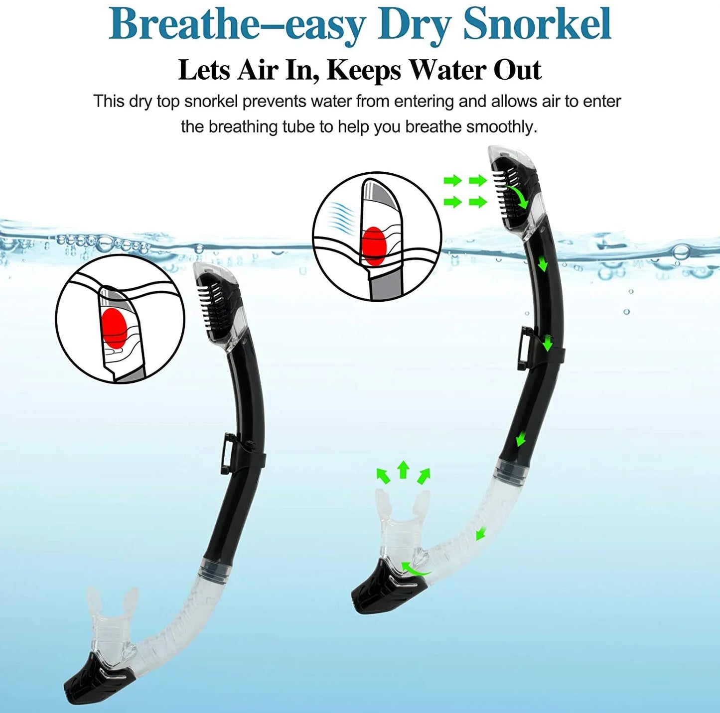 Diving mask Professional Snorkel Diving Mask and Snorkels Goggles Glasses Diving Swimming Easy Breath Tube Set Snorkel Mask