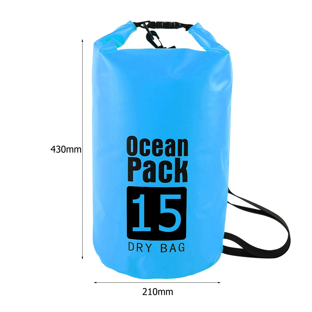20L Inflatable Open Swimming Buoy Tow Float Dry Bag With Waist Belt For Boating Rafting Swimming Bucket Water Sport Safety Bag