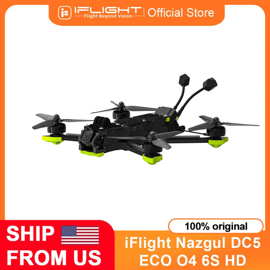 iFlight Nazgul DC5 ECO O4 6S HD FPV Drone BNF with O4 Air Unit Pro Lightweight and Durable RC Professional Quadcopter