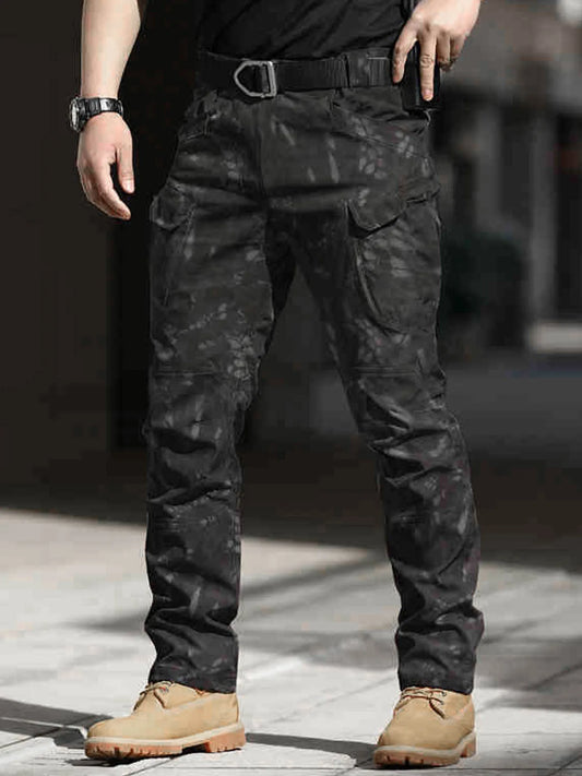 Men Combat Pants With Knee Pads Tactical Cargo Sport Trousers Camouflage Multicam Trekking Hunting Clothes(Not knee pads)