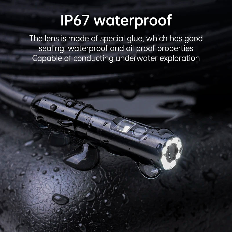 KERUI Mini Camera with 4.3-inch Screen Single/Dual Lens Industrial Endoscope Camera for Pipeline Inspection, Vehicle Maintenance