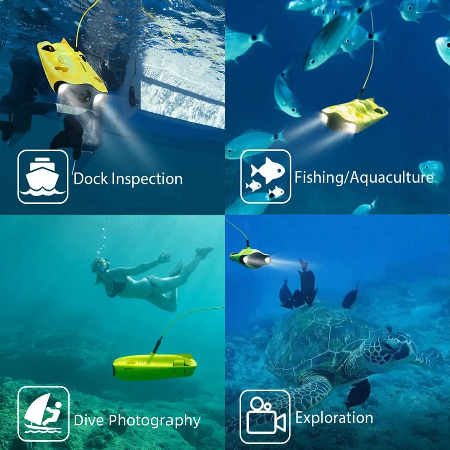 Chasing Gladius MINI Underwater Drone ROV 4k Uhd Camera Omni-directional Compact Rov