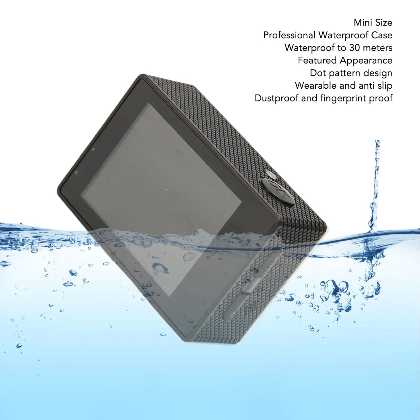 WiFi Action Camera Action Camera 4K HD 98.4ft Waterproof 2.0 Inch Screen WiFi Underwater Sports Camera for Outdoor Diving Helmet