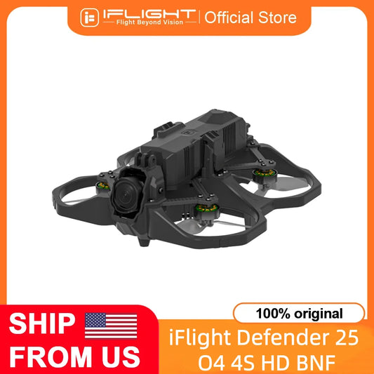 iFlight Cinewhoop Drone Defender 25 O4 HD BNF 2.5inch Brushless Whoop Quadcopter with O4 Air Unit Pro Suitable for Beginners