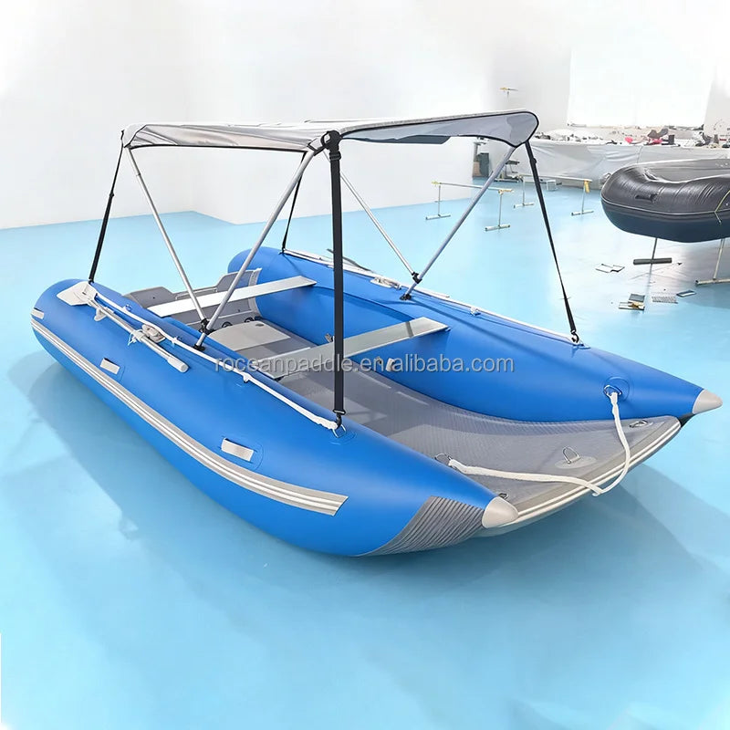 Lightweight PVC Foldable Catamaran Inflatable Sail Catamaran Sailing Boat Inflatable Catamaran Boats For Sale