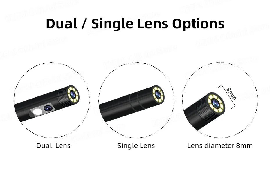 KERUI 1M/5M/10M/20M/30M Industrial Endoscope Camera 4.3 "Single Dual Lens HD 1080P Car Inspection Borescope IP67 Sewer Camera