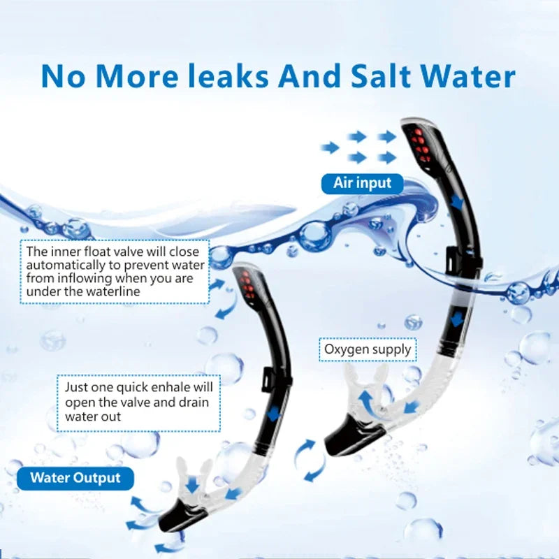 Diving mask Professional Snorkel Diving Mask and Snorkels Goggles Glasses Diving Swimming Easy Breath Tube Set Snorkel Mask