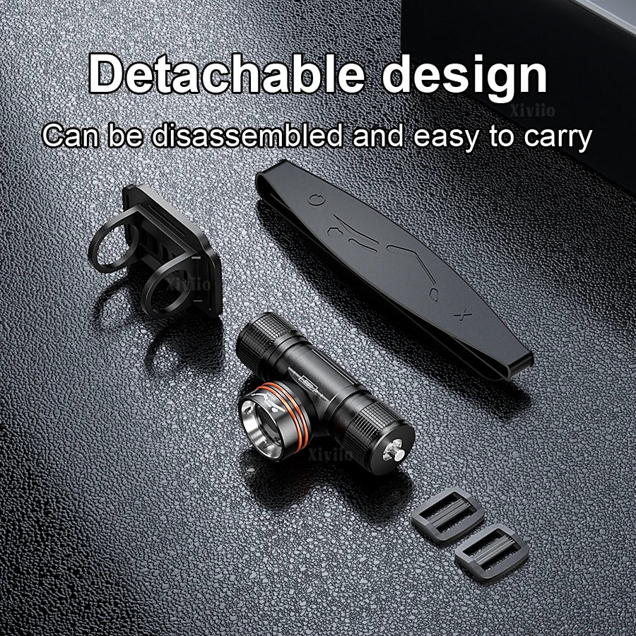 Professional IPX8 Waterproof Headlight LED Powerful Scuba Diving Headlamp 500000LM White Laser Underwater 120M  Dive Head Torch