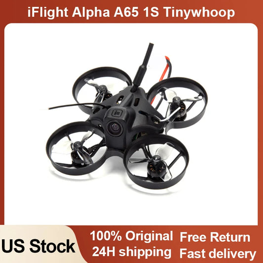 iFlight Alpha A65 Analog 1S TinyWhoop Drone BNF with BLITZ F411 1S 5A Whoop AIO Board/ XING 0803 17000KV FPV Micro Motor for FPV