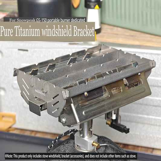 For Snow Peak GS150 Camping Stove Accessories Pure Titanium Windproof Bracket Outdoor Travel Picnic Portable Gas Stove Stand