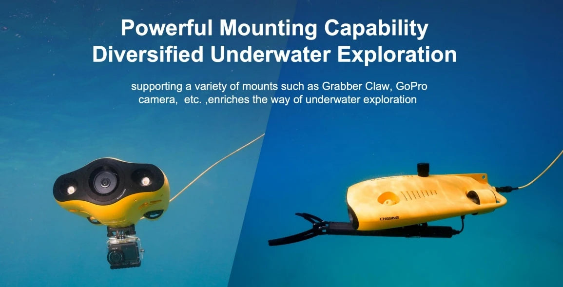 MINIS 100m Professional 4K HD Underwater Drone with Remote Control Mountable Camera Equipment for Salvage & Rescue