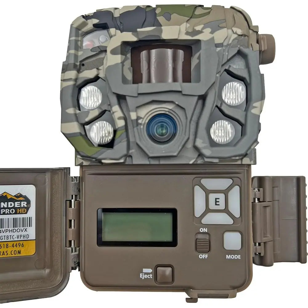 24MP HD Trail Camera with 110ft Night Vision, Dual SIM, Smartphone Compatible for Hunting