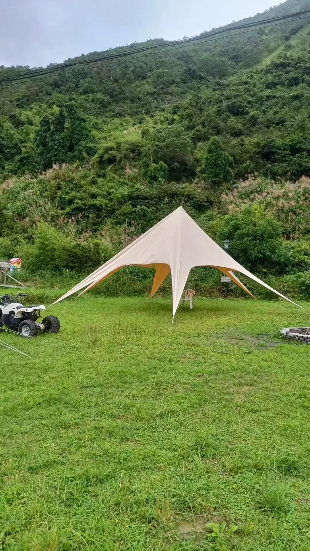 Hump Tent Octopus Shape,Waterproof Sunscreen,Cloud Top Canopy Large Space Multiple Sizes Thick Oxford,for Camping Wedding Party
