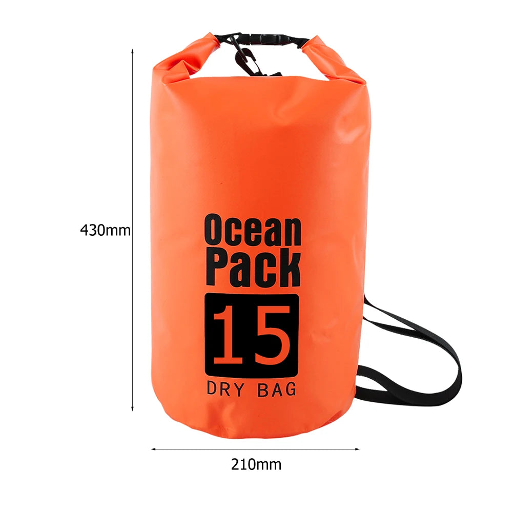 20L Inflatable Open Swimming Buoy Tow Float Dry Bag With Waist Belt For Boating Rafting Swimming Bucket Water Sport Safety Bag