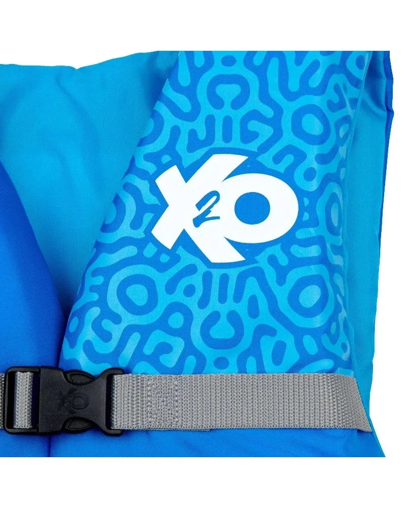 X2O Universal Adult 2X/3X Life Vest and Jacket, (50" - 60" Chest), Blue Ocean Coral, Unisex