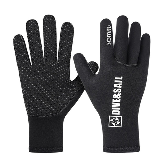 3mm Scuba Diving Gloves Anti Slip Five Finger Dive Gloves UV Protection Neoprene Gloves for Swimming Snorkeling