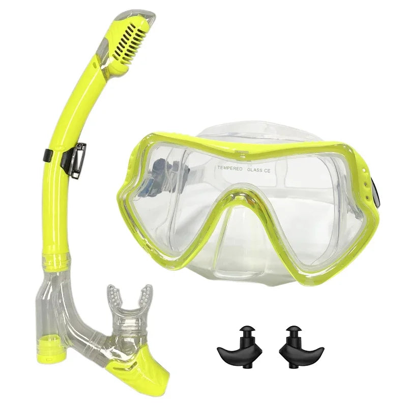 Diving mask Professional Snorkel Diving Mask and Snorkels Goggles Glasses Diving Swimming Easy Breath Tube Set Snorkel Mask