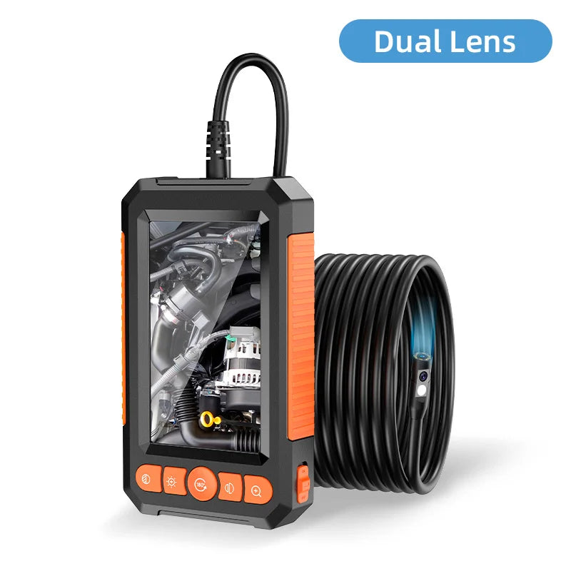 KERUI 1M/5M/10M/20M/30M Industrial Endoscope Camera 4.3 "Single Dual Lens HD 1080P Car Inspection Borescope IP67 Sewer Camera