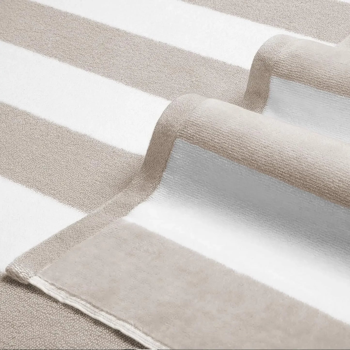 Large Oversized Beach Towel - Big Cotton 36 x 70 Inch Striped Pool Towel, Large Cabana Soft Swimming Towel for Adult Men Women,Chiffon