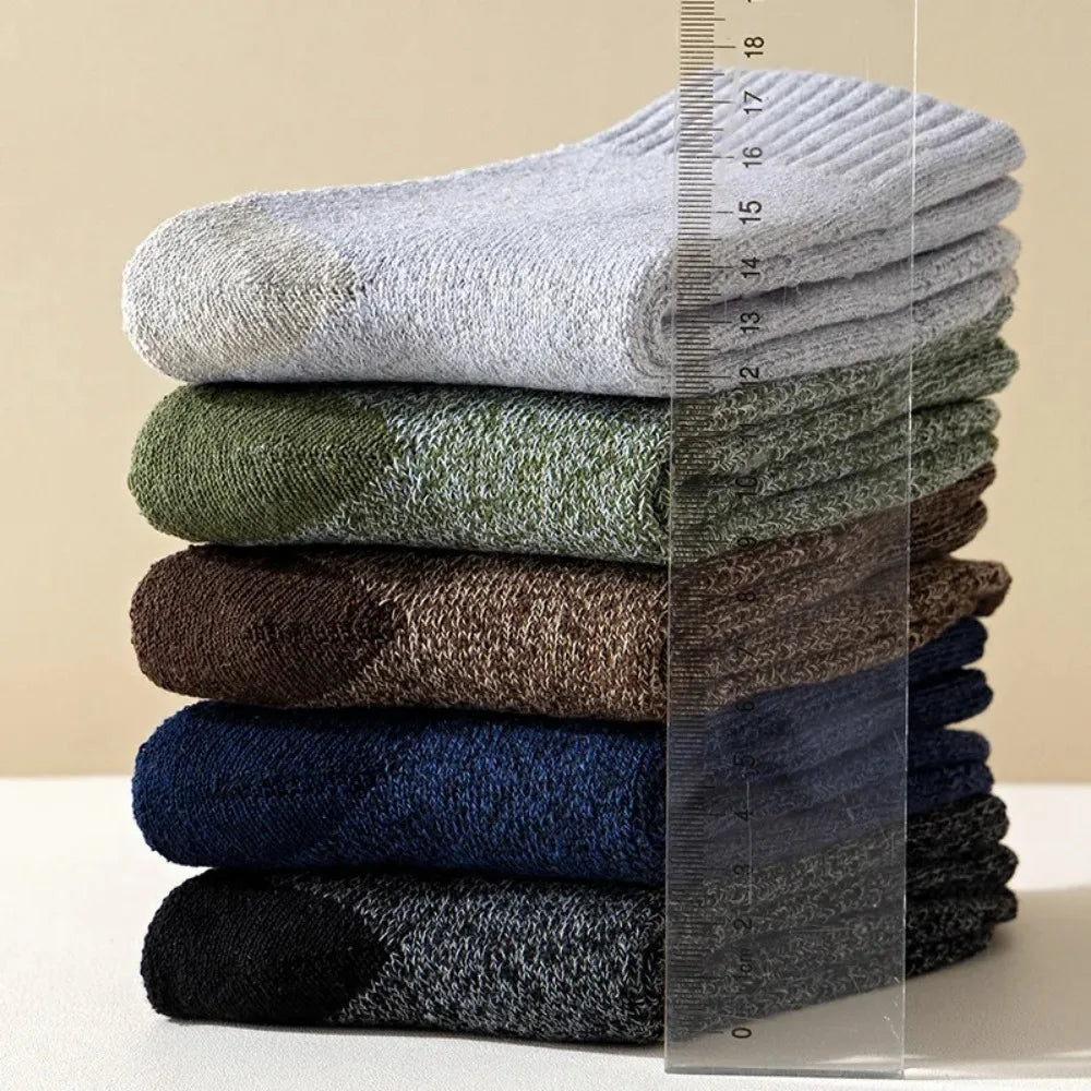 2026 New 5 Pairs Merino Wool Socks For Men, Super Thick Hiking Man Socks Thermal Socks For Cold Weather 2030