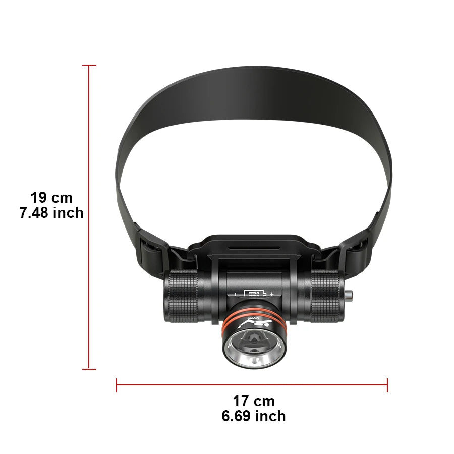 Professional IPX8 Waterproof Headlight LED Powerful Scuba Diving Headlamp 500000LM White Laser Underwater 120M  Dive Head Torch