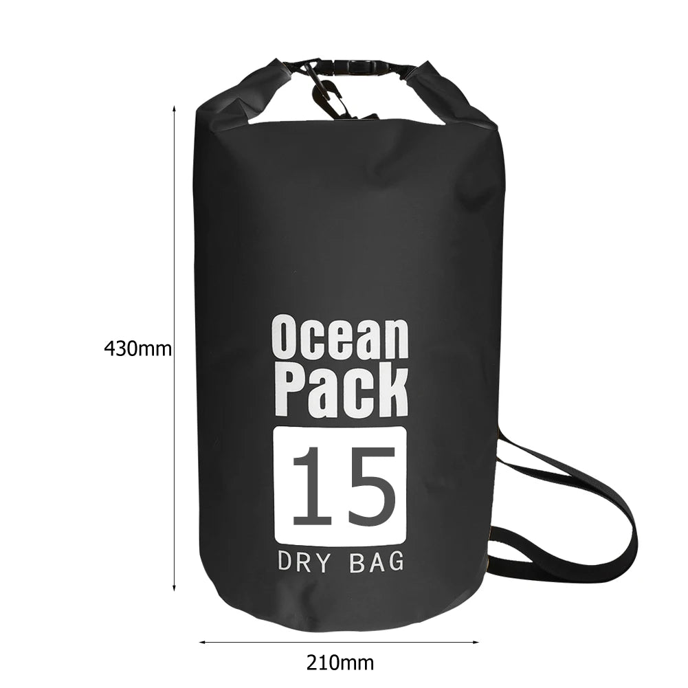 20L Inflatable Open Swimming Buoy Tow Float Dry Bag With Waist Belt For Boating Rafting Swimming Bucket Water Sport Safety Bag