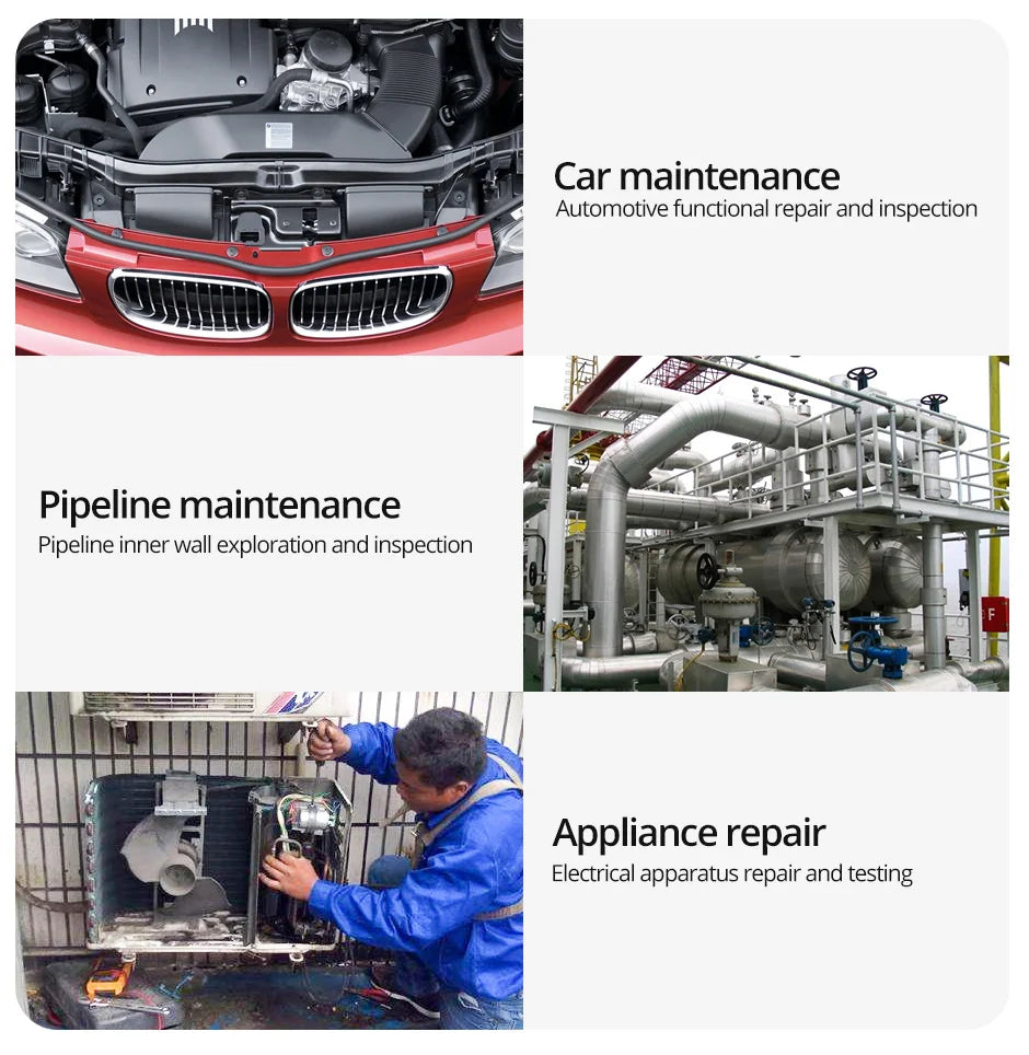 Single & Dual Industrial Endoscope Camera 4.3'' LCD Digital Handheld Borescope IP67 Waterproof HD1080P 8mm Pipe Sewer Camera