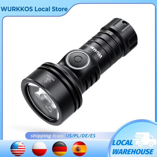 Wurkkos TS11 Mini 18350 Flashlight USB C Rechargeable EDC SFT40 Torch Powerful 2000LM RGB Auxiliary IP68 Waterproof Anduril 2.0