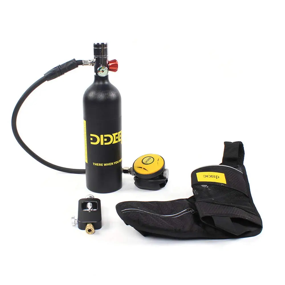 3.0 Cu ft Gas 300Psi Mini Scuba Tank with Backpack Strap, High Pressure Diving Equipment