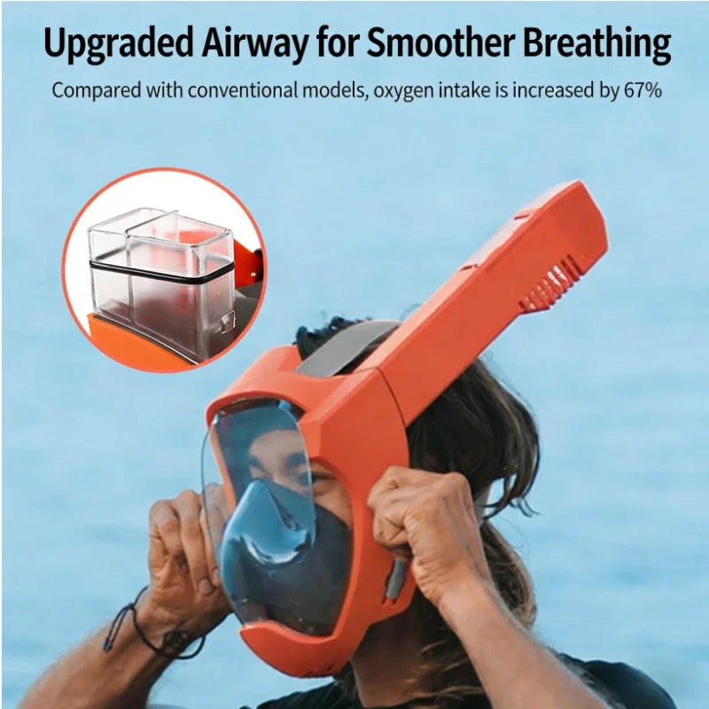 XIAOTREE New Diving Mask Waterproof Anti-Fog Full Dry Adult Diving Goggles Snorkeling Mask Men And Women Swimming Equipment
