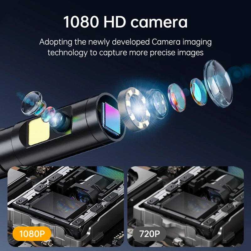 KERUI Mini Camera with 4.3-inch Screen Single/Dual Lens Industrial Endoscope Camera for Pipeline Inspection, Vehicle Maintenance