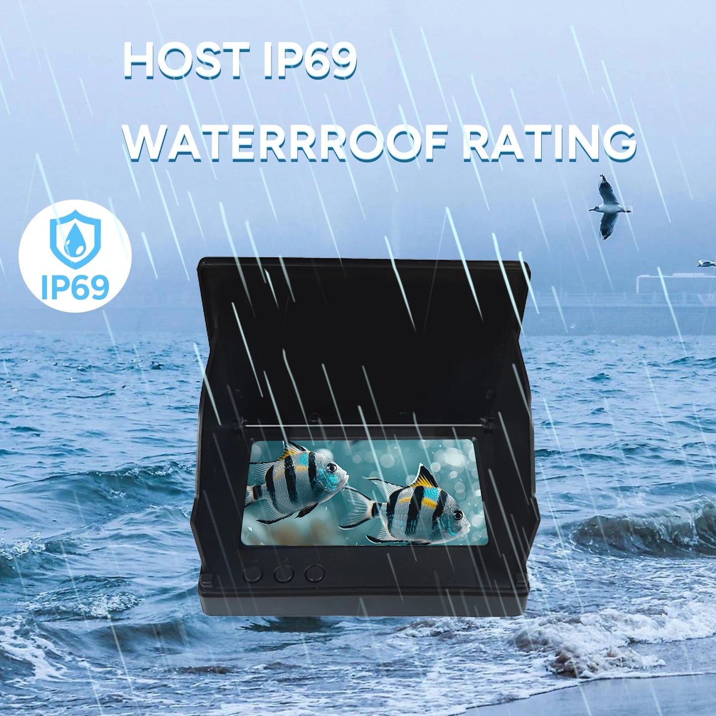 Fishing Camera Handheld 1080P 4.3 Inch LCD Camera 130°ortable Fishing Depth Fish Finder Water For Fishing With Night Vision