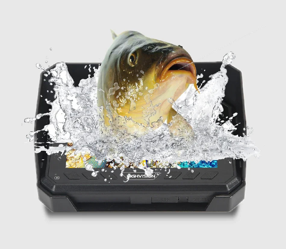 5''Underwater Fishing Camera,1080P Full HD Video Recording,Real-time Depth & Temperature Monitoring,IP66,8000mAh Rechargeable