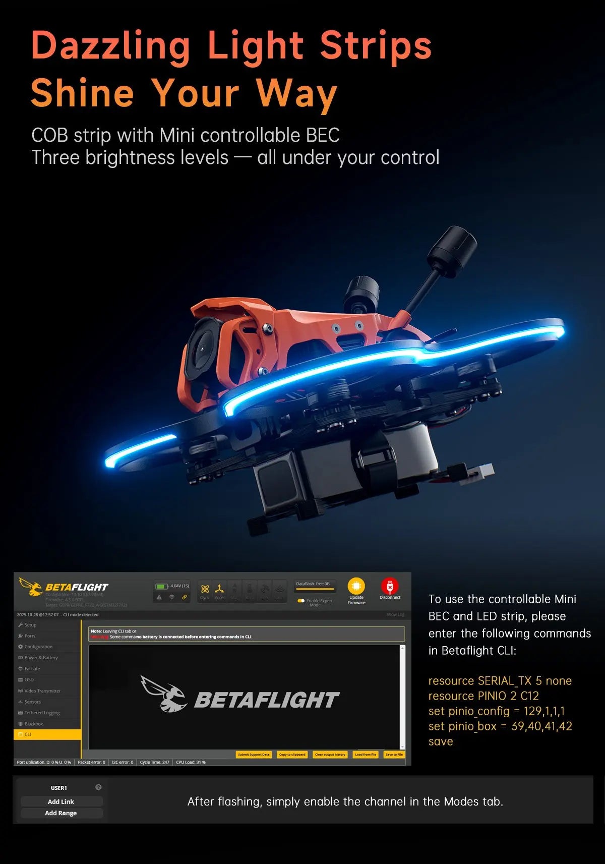 GEPRC NEW DarkStar22 O4 Pro HD Quadcopter/DarkStar22 WTFPV DIY Version PNP, ELRS 2.4G Receiver TAKER F405 20A ELRS2.4 2-4S AIO
