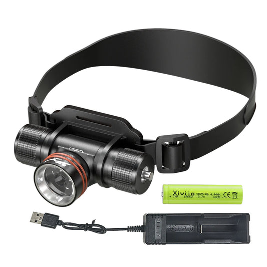 Professional IPX8 Waterproof Headlight LED Powerful Scuba Diving Headlamp 500000LM White Laser Underwater 120M  Dive Head Torch