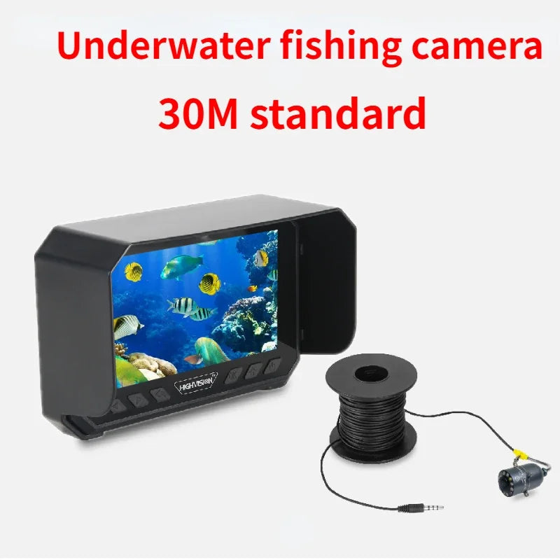 5''Underwater Fishing Camera,1080P Full HD Video Recording,Real-time Depth & Temperature Monitoring,IP66,8000mAh Rechargeable
