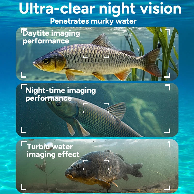 Fishing Camera Handheld 1080P 4.3 Inch LCD Camera 130°ortable Fishing Depth Fish Finder Water For Fishing With Night Vision